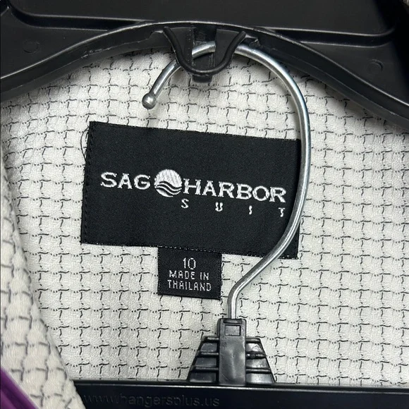 Black Brown 1826 Textured White Blazer with Black Accents - Picture 2 of 7